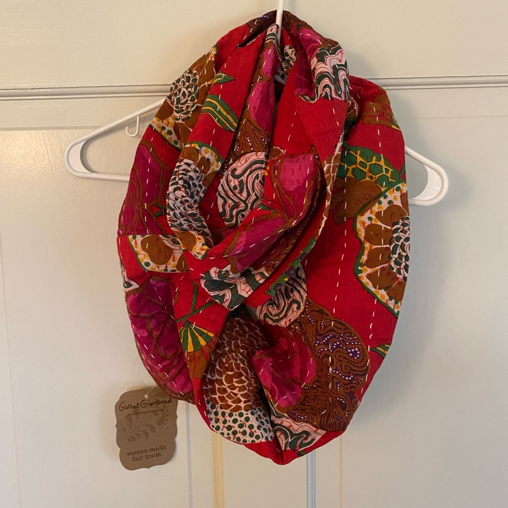 Global Girlfriend fair trade kantha infinity scarf